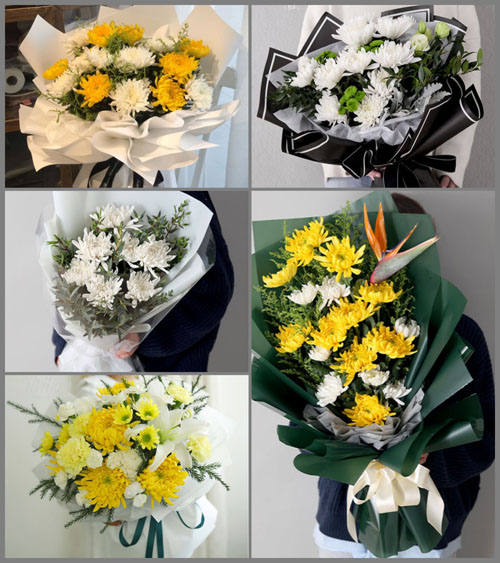 河南郑州新密市矿区街道白事花束代送